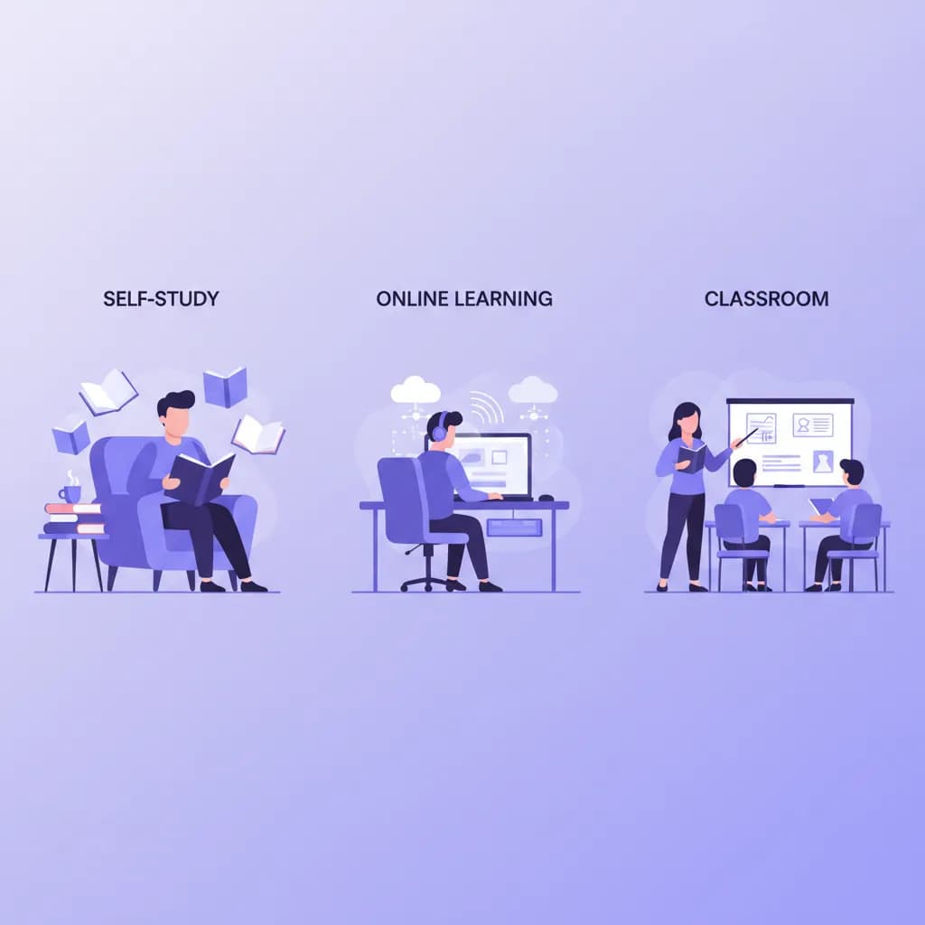 宅建 通信講座 vs 独学 vs 通学｜タイプ別 最適な学習スタイル選び方