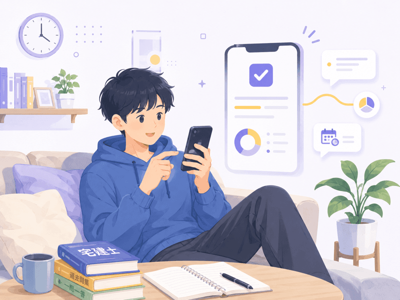スマートフォンで通勤や昼休みのすき間時間に学ぶ